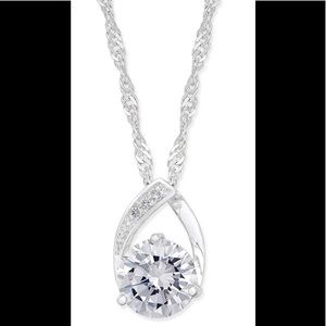 Crystal Pendant Necklace Charter Club